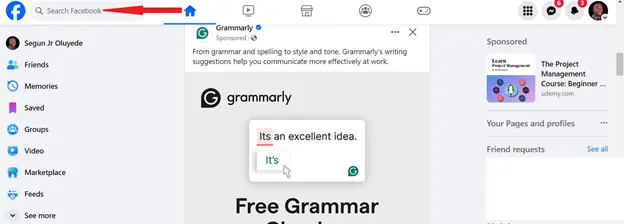 no aparece en resultado de búsqueda Facebook