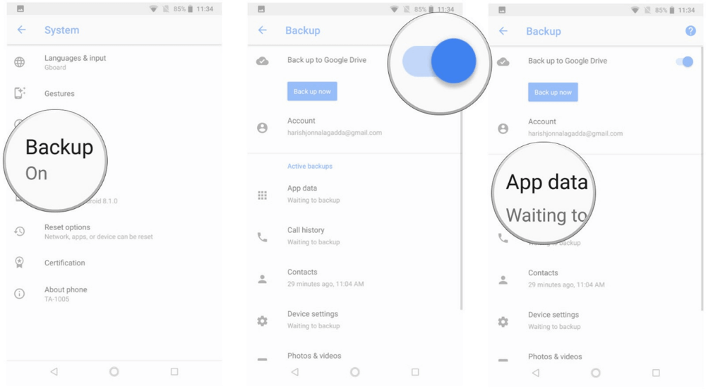 monitorear mensaje de texto con Google Drive