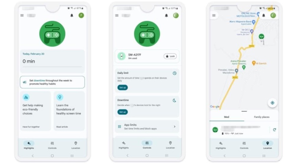 monitorear mensaje de texto con Google Family Link