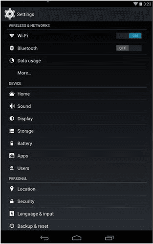 configurar perfil de usuario restringido