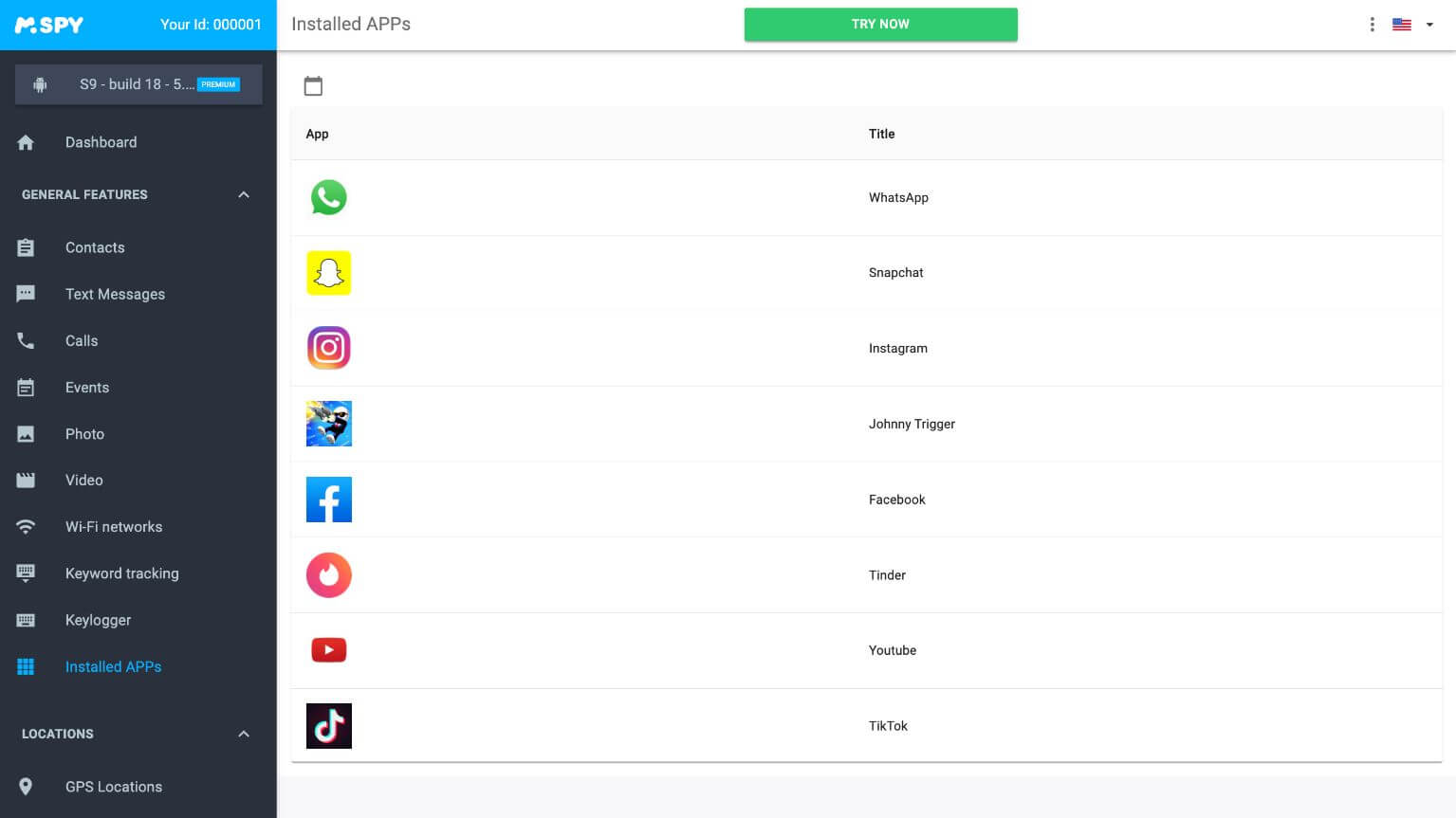 monitorear actividad de YouTube con Spyolo